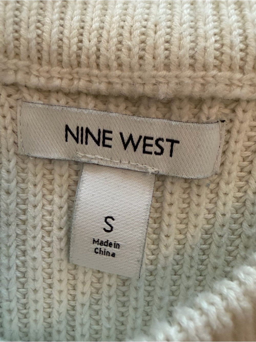 Nine West Cream, Yellow, Purple & Blue Striped Knit Tank - Picture 5 of 5
